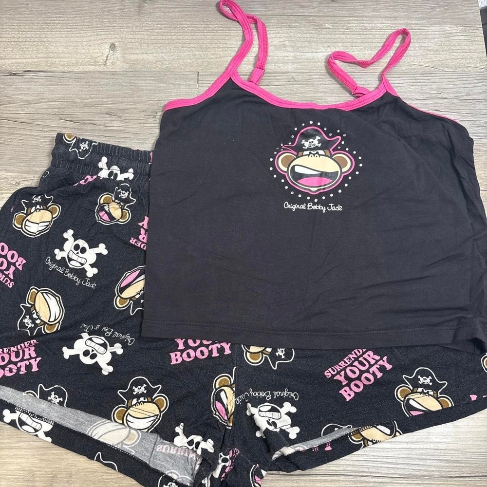 Y2K Original Bobby Jack Medium Pajama set monkey pirate